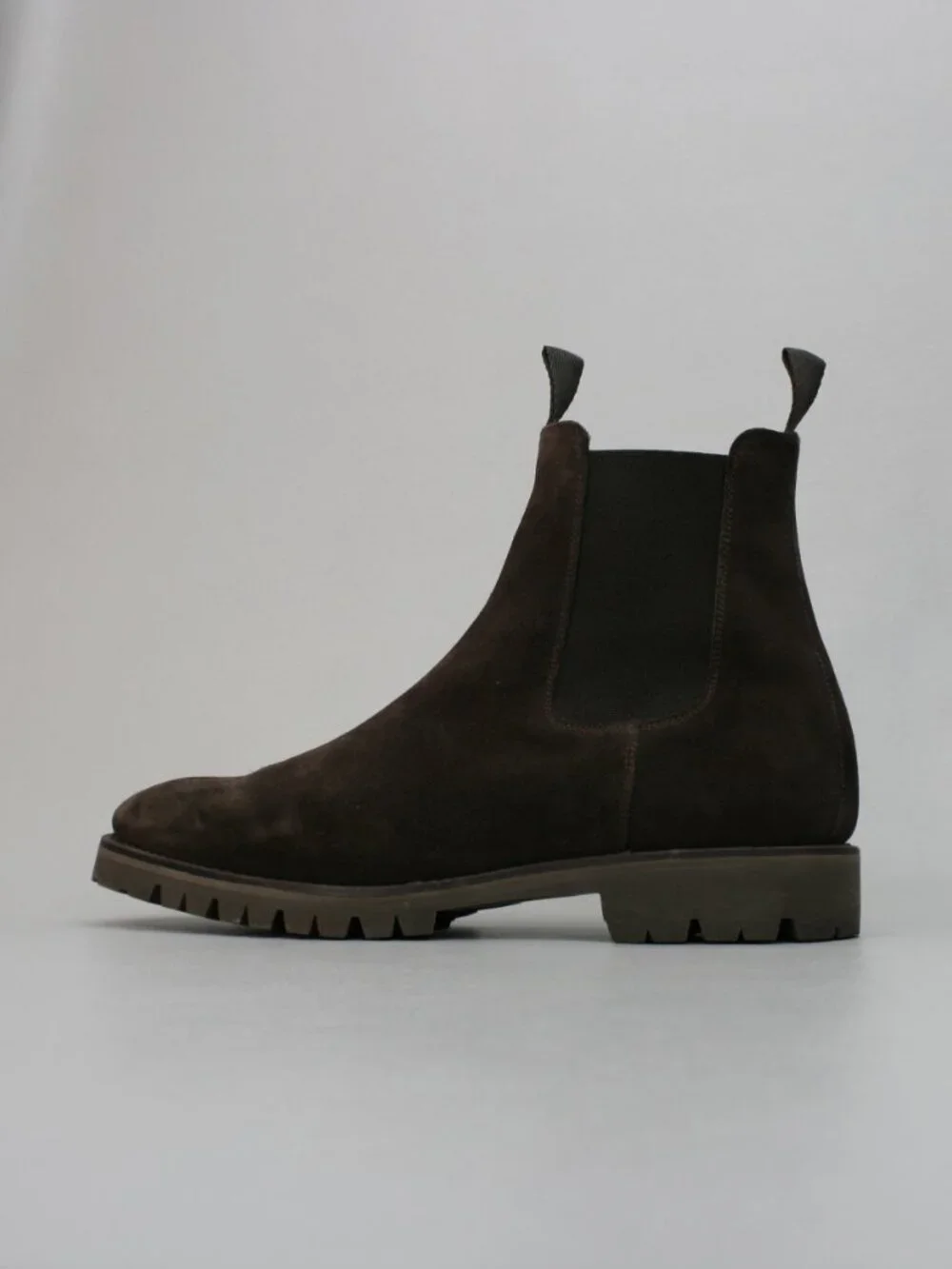 Cavour (8 UK) Men's (9 US) Chelsea Brown Suede Pull-on Ankle Vibram Boots Spain